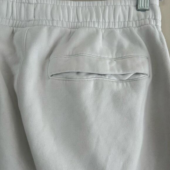 Nike Club Fleece Joggers Womens Small White Sweatpants Embroidered Swoosh - flaw - Picture 9 of 13